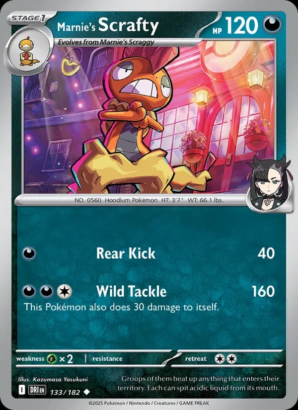 Marnie's Scrafty card in English