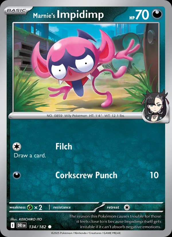 Marnie's Impidimp card in English