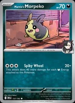 Marnie's Morpeko card in English