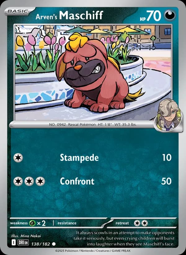 Arven's Maschiff card in English