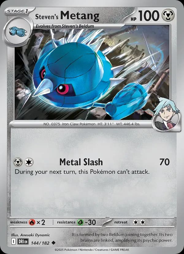 Steven's Metang card in English