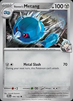 Steven's Metang card in English