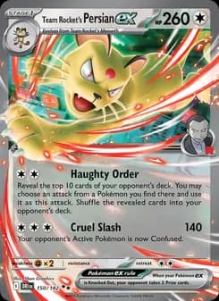 Team Rocket's Persian ex card in English