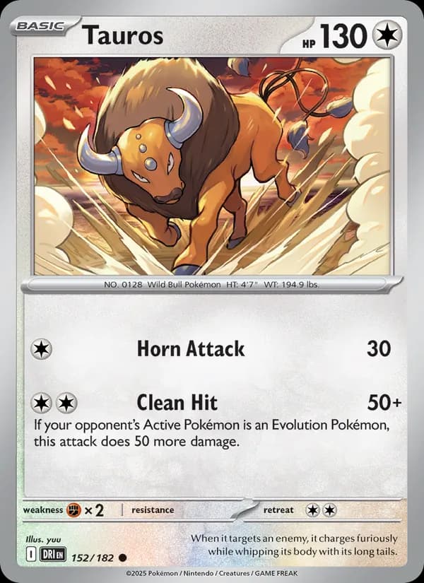 Tauros card in English