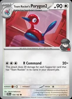 Team Rocket's Porygon2 card in English