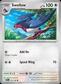 Swellow card in English