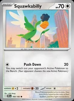 Squawkabilly card in English