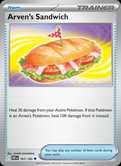 Arven's Sandwich card in English