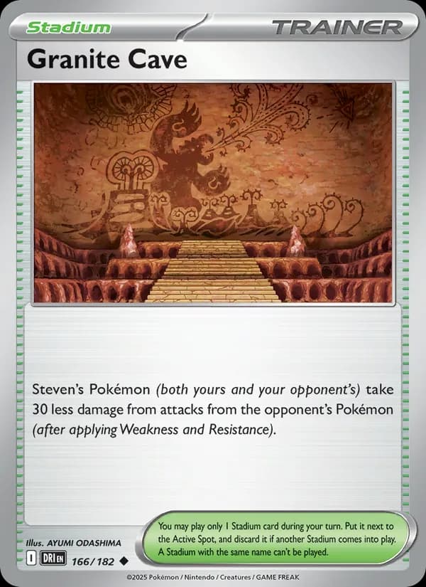Granite Cave card in English