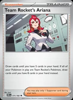 Team Rocket's Ariana card in English