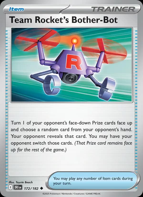 Team Rocket's Bother-Bot card in English