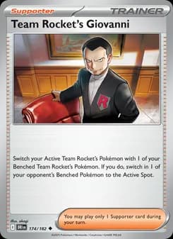 Team Rocket's Giovanni card in English