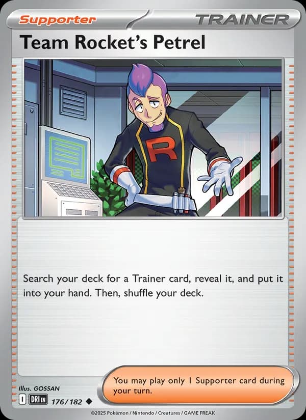 Team Rocket's Petrel card in English