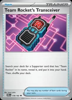 Team Rocket's Transceiver card in English