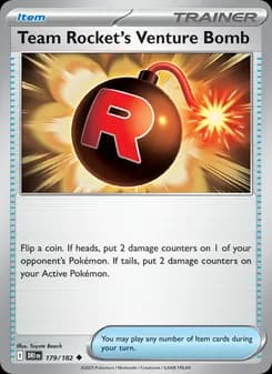 Team Rocket's Venture Bomb card in English