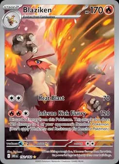 Blaziken card in English