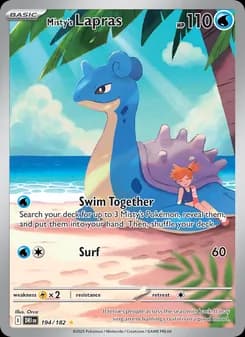 Misty's Lapras card in English
