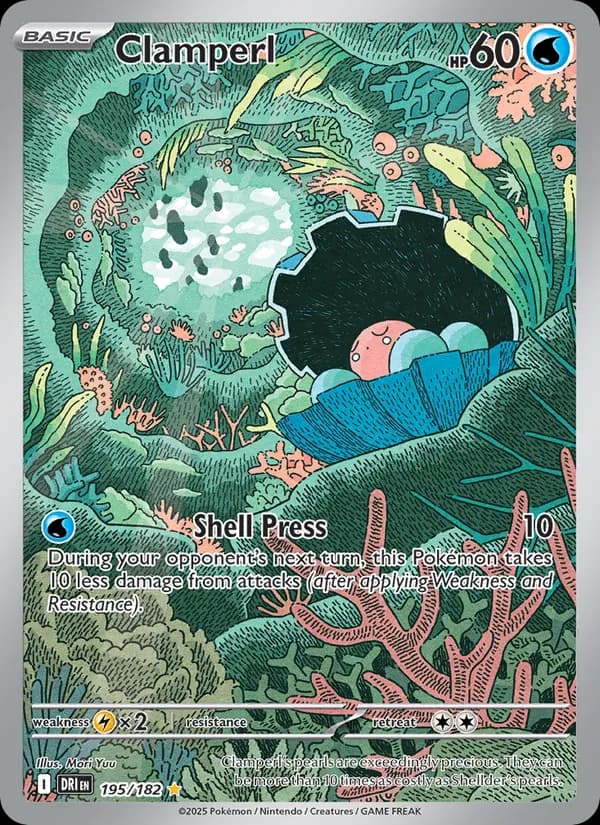 Clamperl card in English