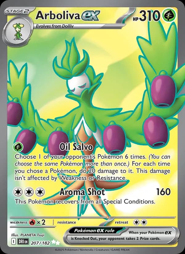 Arboliva ex card in English