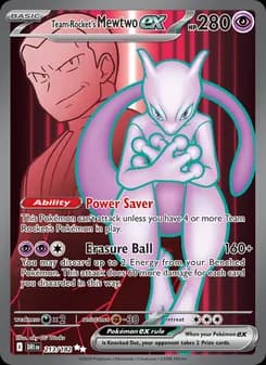 Team Rocket's Mewtwo ex card in English