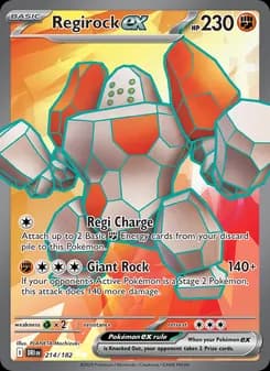 Regirock ex card in English