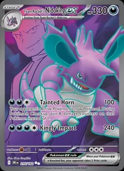 Team Rocket's Nidoking ex card in English