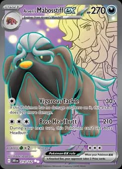 Arven's Mabosstiff ex card in English