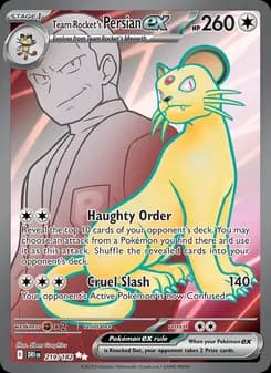 Team Rocket's Persian ex card in English