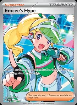 Emcee's Hype card in English