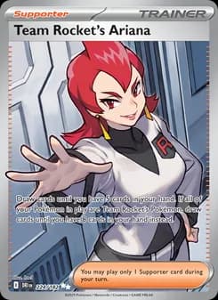 Team Rocket's Ariana card in English