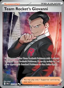 Team Rocket's Giovanni card in English