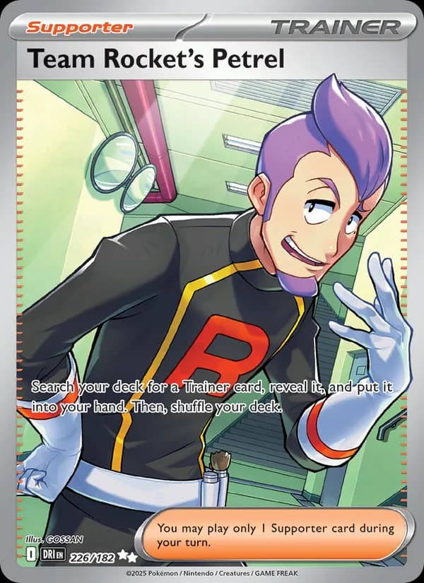Team Rocket's Petrel card in English