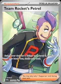 Team Rocket's Petrel card in English