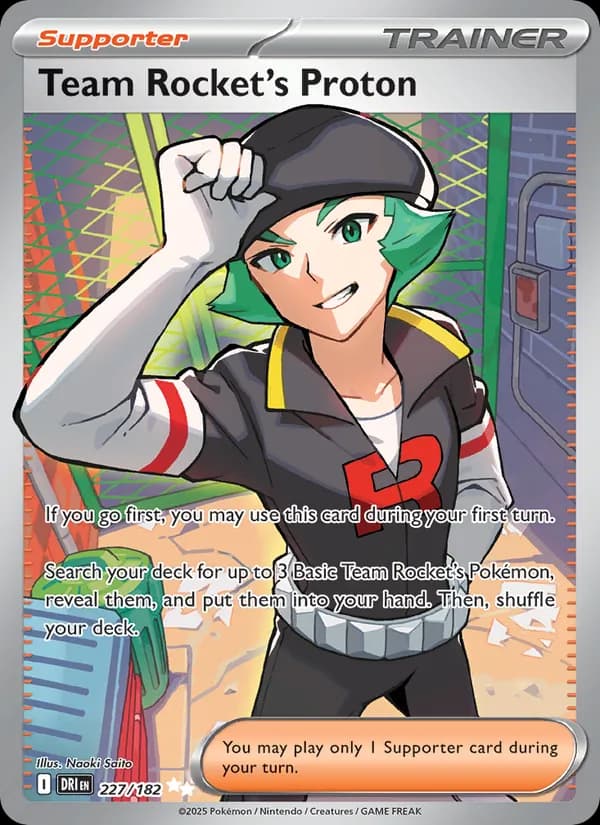 Team Rocket's Proton card in English