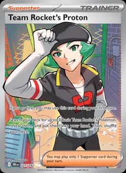 Team Rocket's Proton card in English