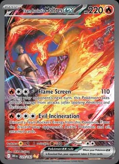 Team Rocket's Moltres ex card in English