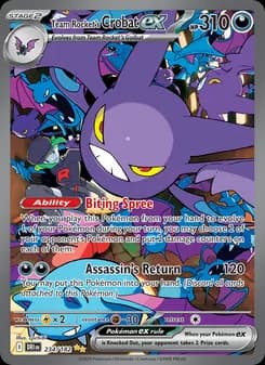 Team Rocket's Crobat ex card in English