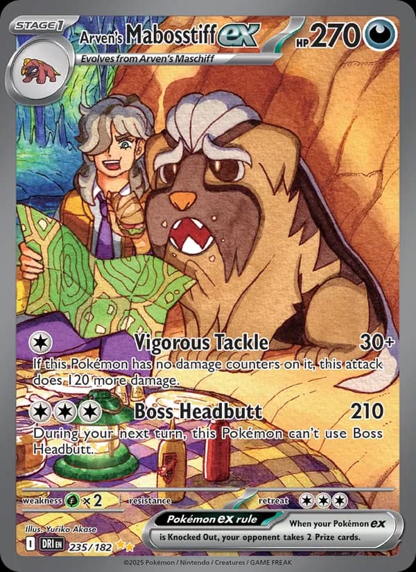 Arven's Mabosstiff ex card in English