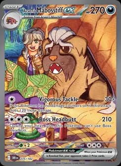 Arven's Mabosstiff ex card in English