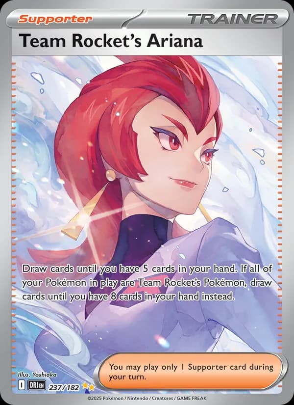 Team Rocket's Ariana card in English