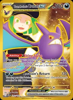 Team Rocket's Crobat ex card in English