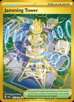 Jamming Tower card in English