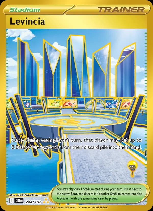 Levincia card in English