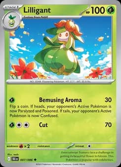Lilligant card in English