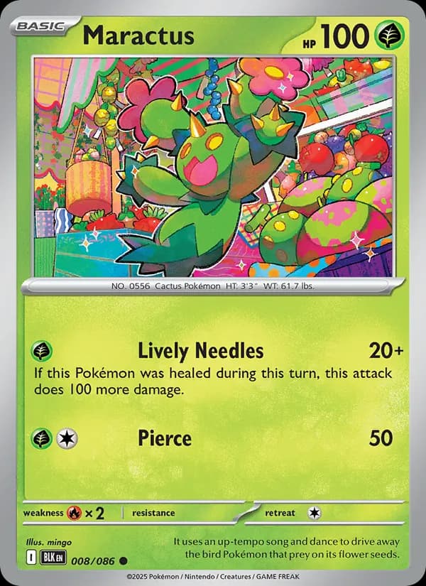 Maractus card in English