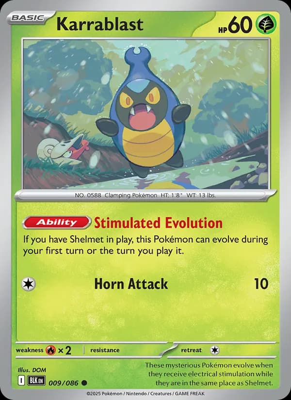 Karrablast card in English