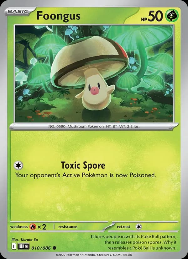 Foongus card in English