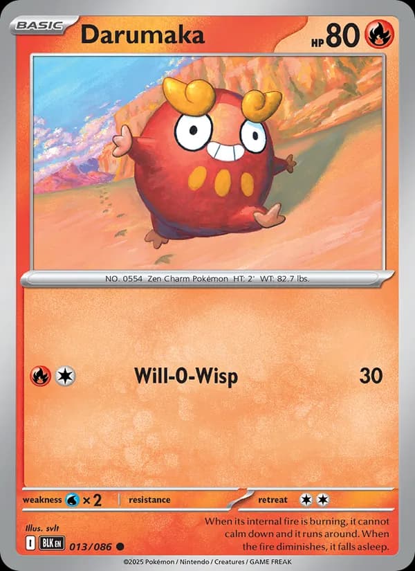 Darumaka card in English