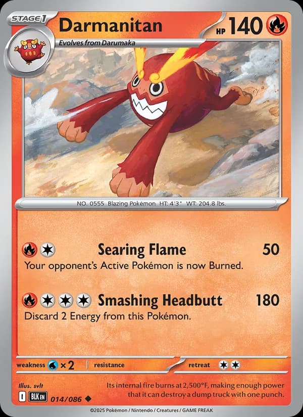 Darmanitan card in English
