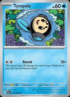 Tympole card in English